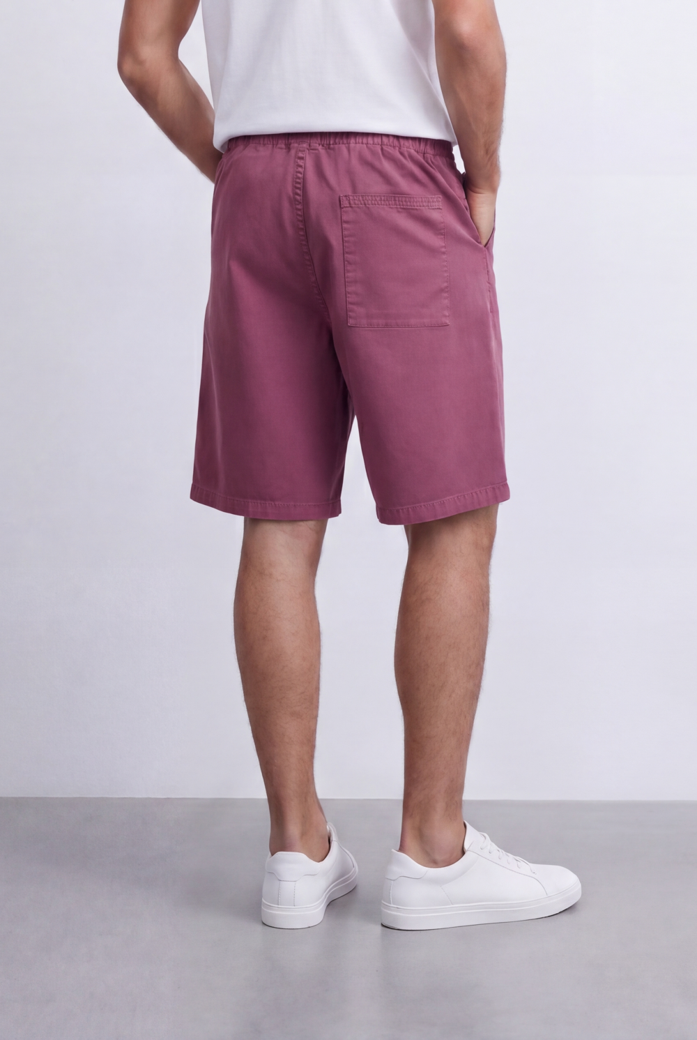 Men's Oversized Fit Gabardine Short Utility Curved Pockets For An Effortless Casual Look Tomato Store