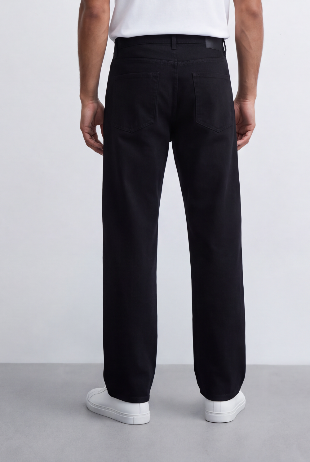 Men's Tomato Store Washed Denim Pants Classic Five-Pocket Design Wide Leg