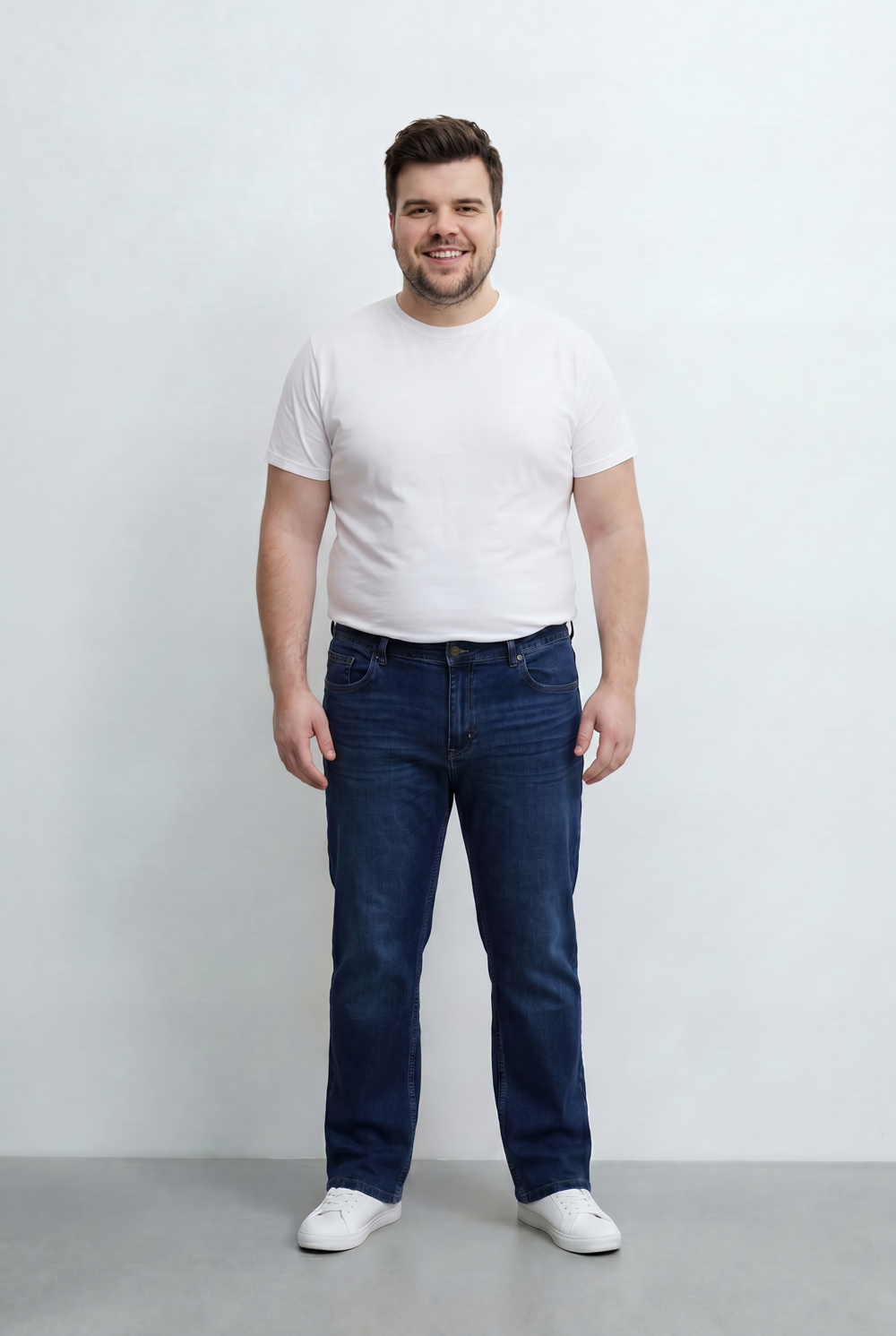 Men’s Tomato Store Big Size Denim Jeans Featuring Classic Five Pocket Design