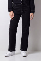 Women's Tomato Store Oversize Denim Jeans High-Rise Waist Classic Five-Pocket