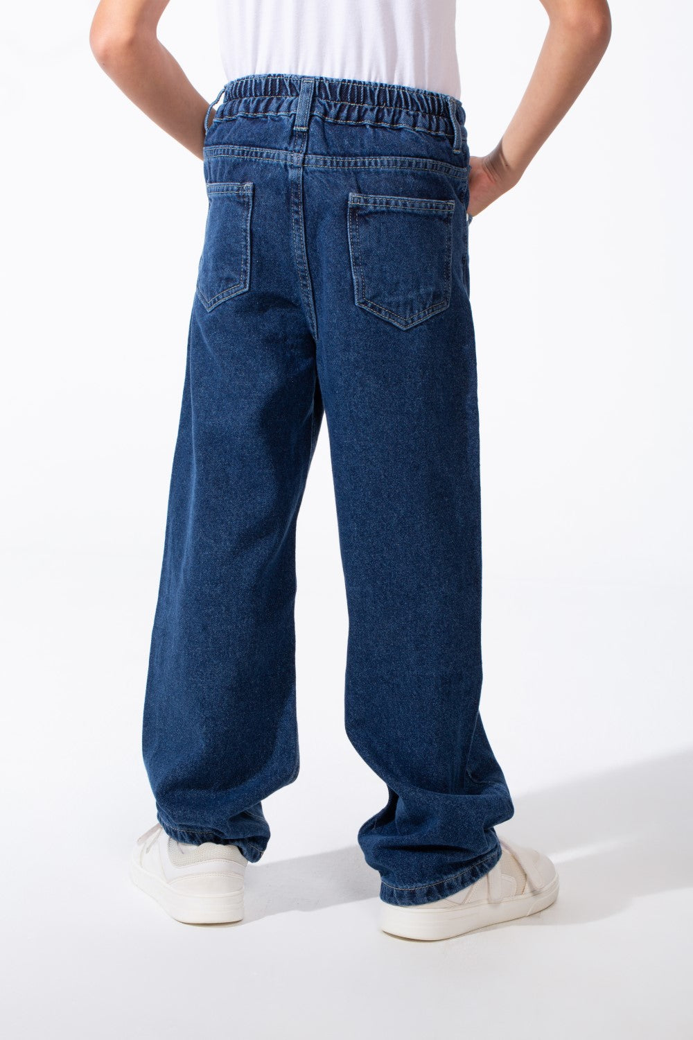 Boy's Classic Boyfriend Design Secure Button Zipper Fly Closure Traditional Five-pocket Layout Relaxed Fit Suitable For Casual Occasion Jains Pants