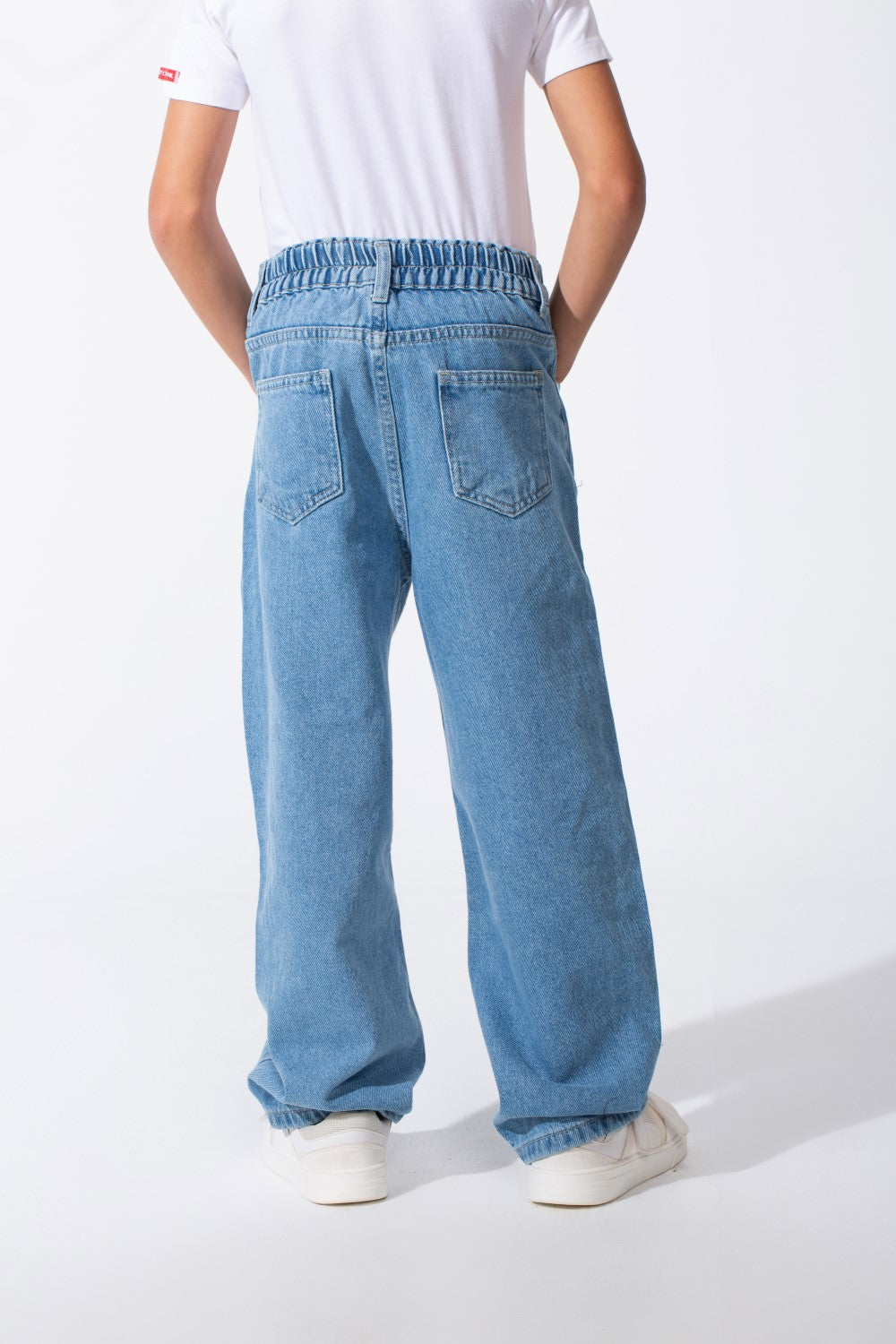 Boy's Classic Boyfriend Design Secure Button Zipper Fly Closure Traditional Five-pocket Layout Relaxed Fit Suitable For Casual Occasion Jains Pants