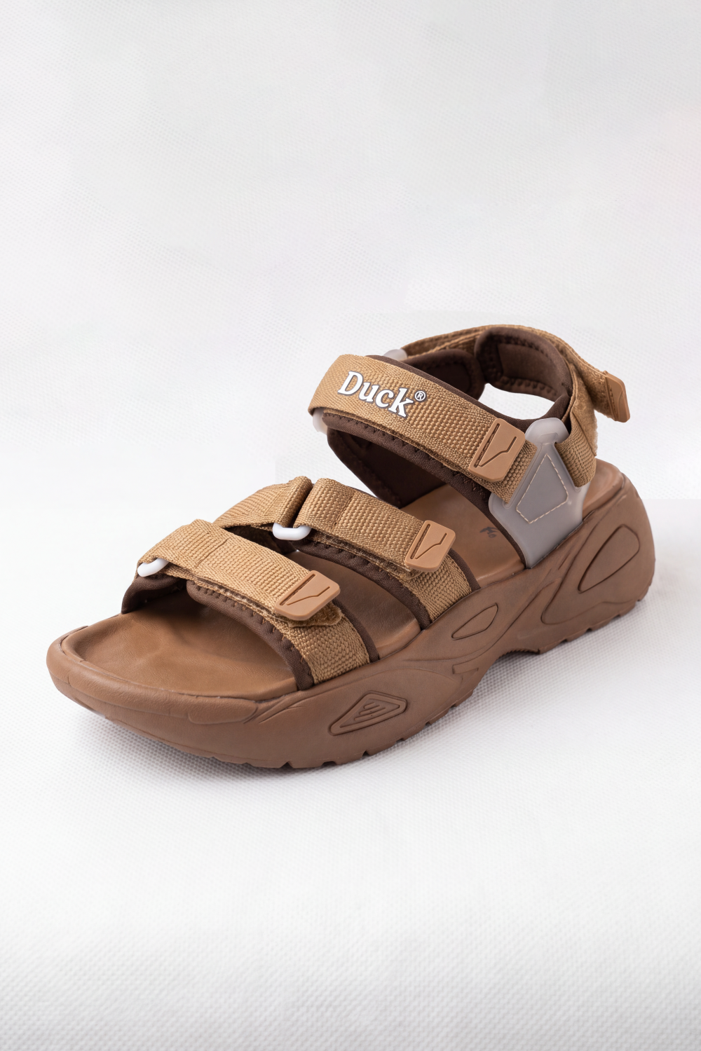 Men’s Tomato Store Trail Strap Duck Sandals Chunky Molded Sole With Deep Grip Texture Adjustable Multi Strap Design Open Toe