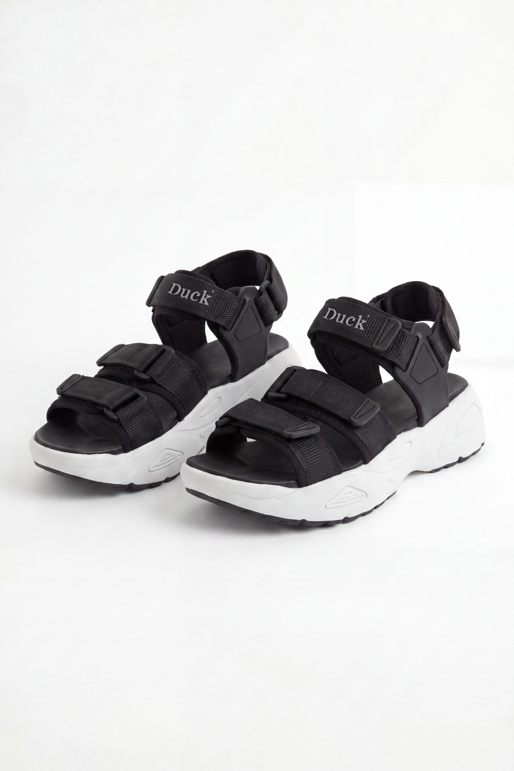 Men’s Tomato Store Trail Strap Duck Sandals Chunky Molded Sole With Deep Grip Texture Adjustable Multi Strap Design Open Toe