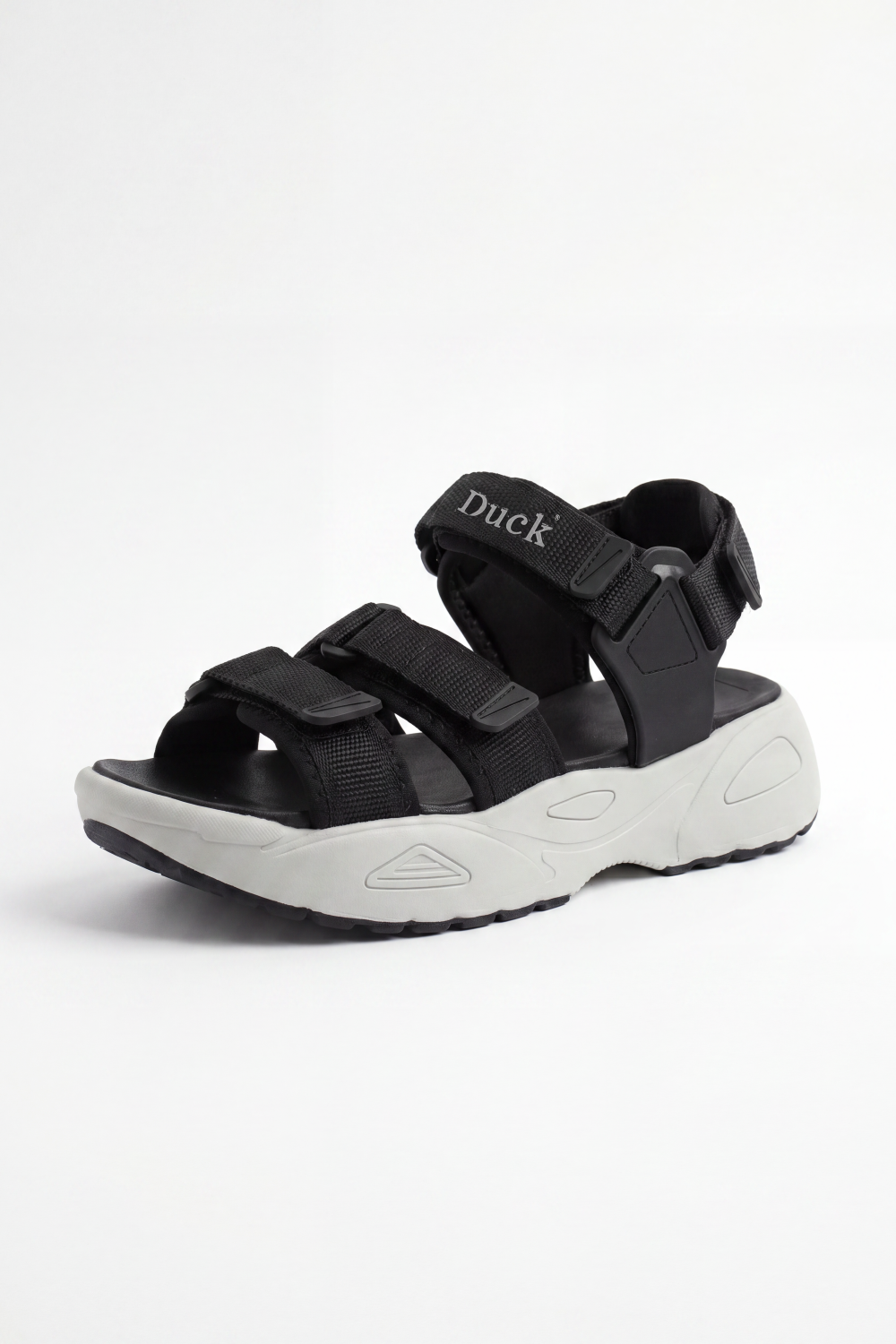 Men’s Tomato Store Trail Strap Duck Sandals Chunky Molded Sole With Deep Grip Texture Adjustable Multi Strap Design Open Toe