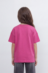 Girl's Tomato Store T-Shirt Pretty Souls Bow Knot Detail Oversize