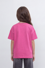 Girl's Tomato Store T-Shirt Pretty Souls Bow Knot Detail Oversize