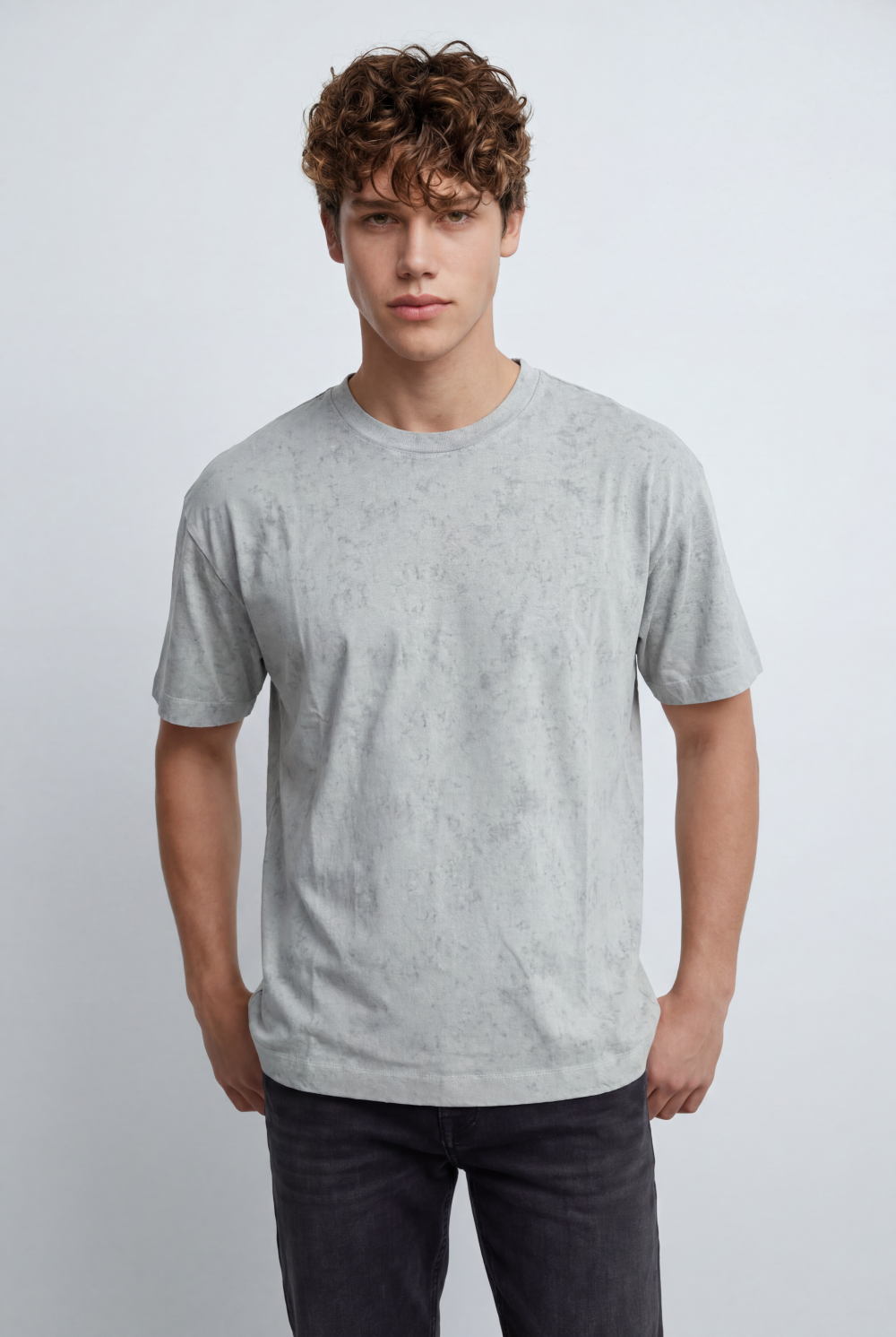 Men’s Tomato Store Everyday Washed Texture T-Shirt Built With A Relaxed Street Shape