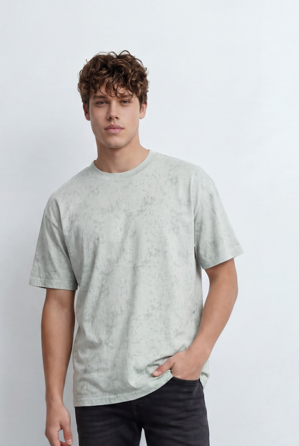 Men’s Tomato Store Everyday Washed Texture T-Shirt Built With A Relaxed Street Shape