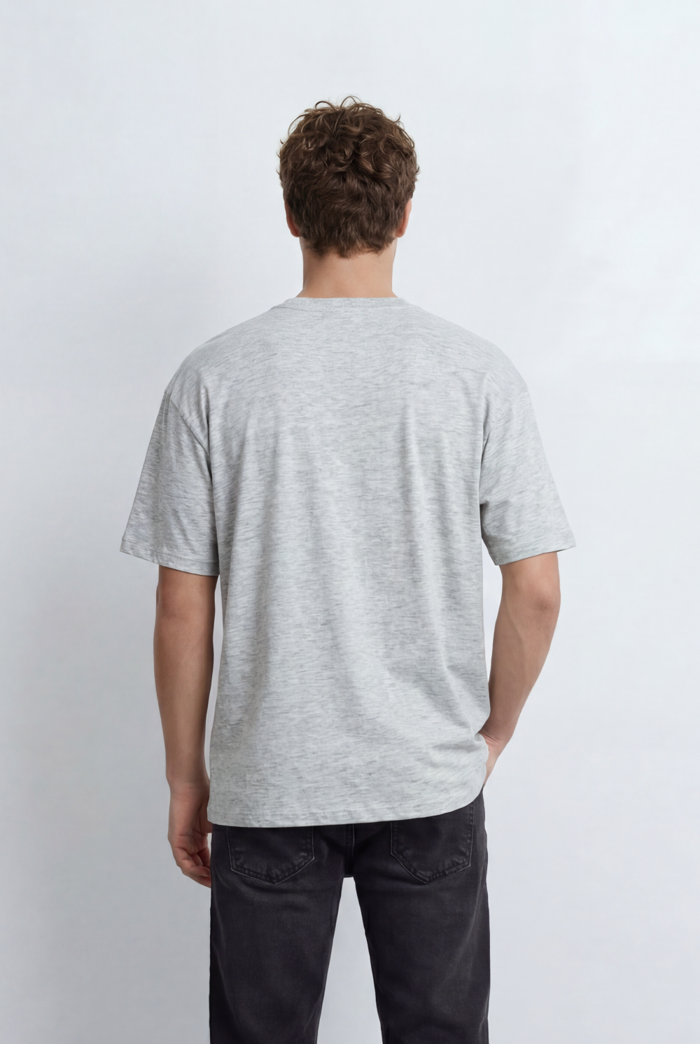 Men’s Tomato Store Slub Jersey T-Shirt With Minimal Typography Detai Relaxed Fit