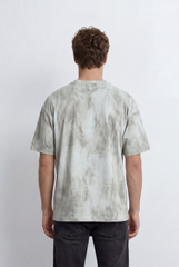 Men’s Tomato Store Soft Cloud Wash With Subtle Tie Dye T-Shirt With Minimal Chest Print