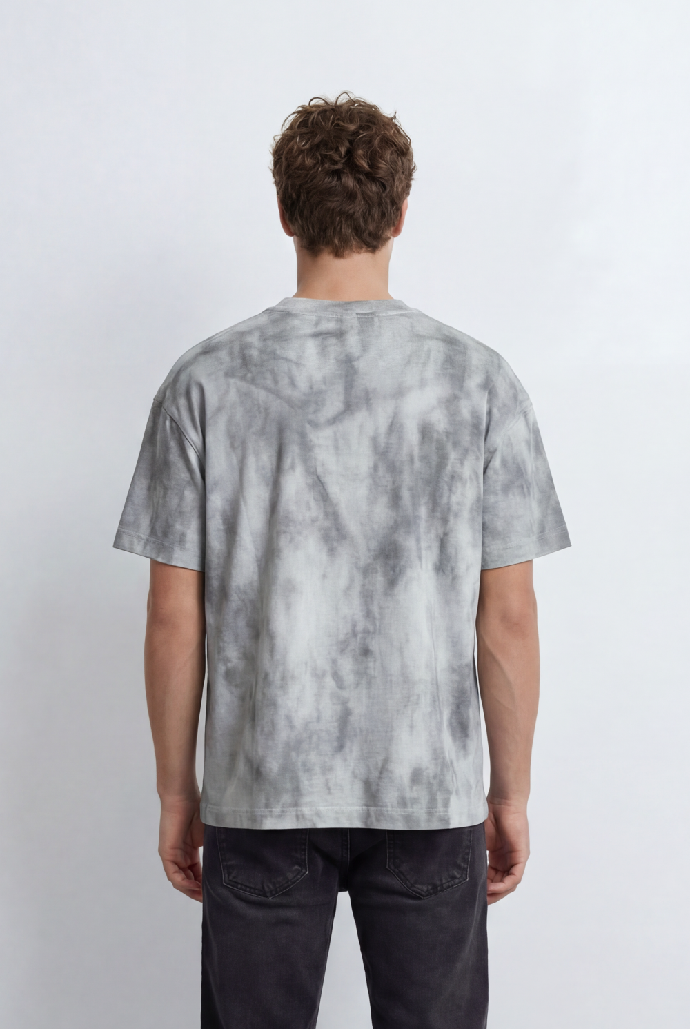Men’s Tomato Store Soft Cloud Wash With Subtle Tie Dye T-Shirt With Minimal Chest Print