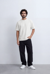 Men’s Tomato Store Essential Oversized T-Shirt Clean Minimal Surface Relaxed Drop Shoulder Shape