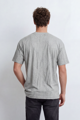 Men’s Tomato Store Cracked Slub Texture T-Shirt Made  Loose Relaxed Fit Subtle Scratch Graphics