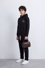 Boy's Tomato Store Melton Oversize Outfit Set Hooded Design Minimal Chest Emblem