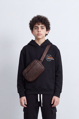 Boy's Tomato Store Melton Oversize Outfit Set Hooded Design Minimal Chest Emblem