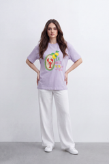 Women's Tomato Store Graphic T-Shirt La Dolce Vita Lemon And Lobster Artwork