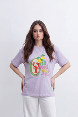Women's Tomato Store Graphic T-Shirt La Dolce Vita Lemon And Lobster Artwork