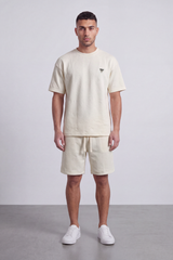 Men's Tomato Store Summer Textured Co-Ord Set Tonal Snakeskin Pattern Subtle Chest relaxed Fit