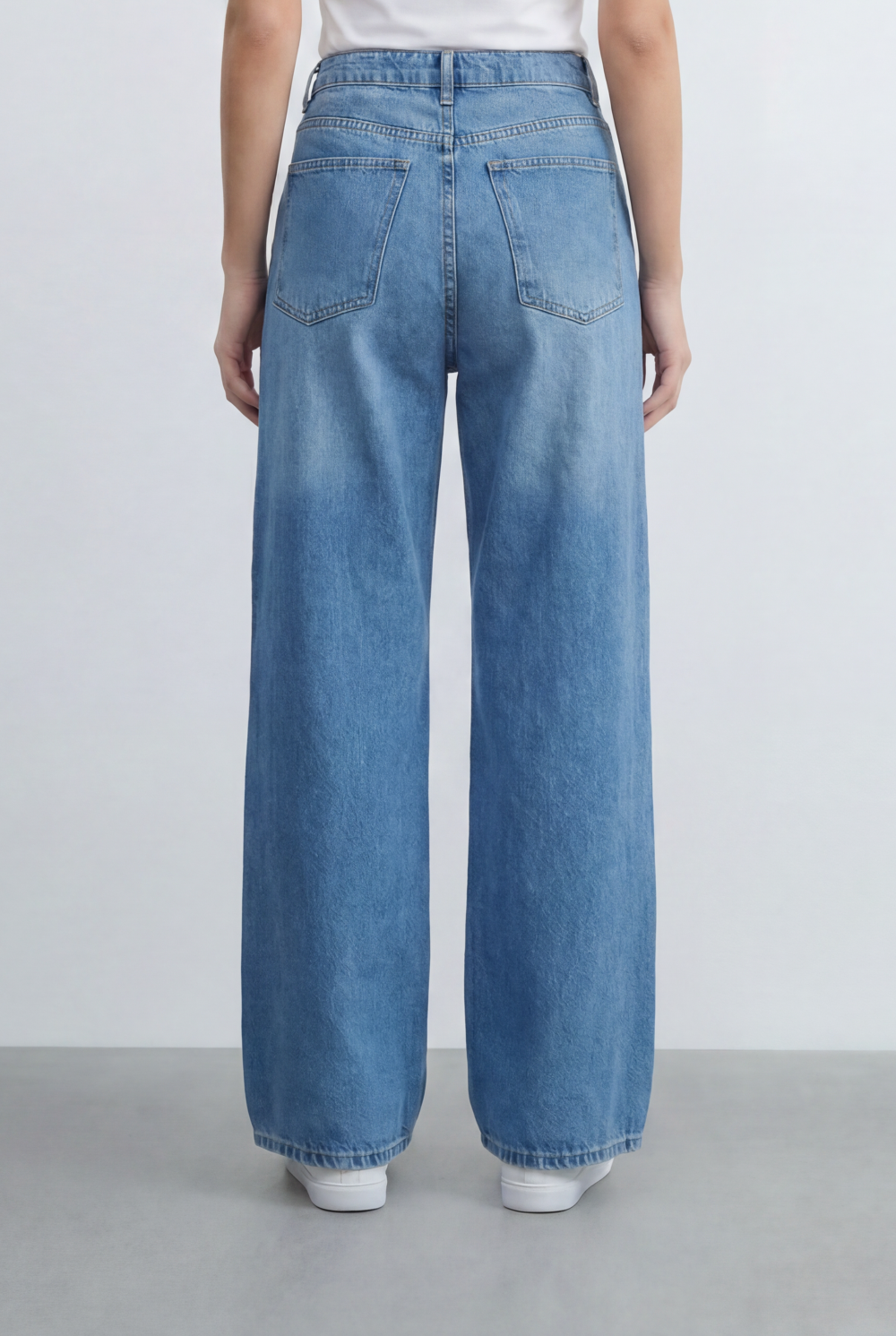 Women’s Tomato Store Soft Washed Finish Wide Leg Denim Pants
