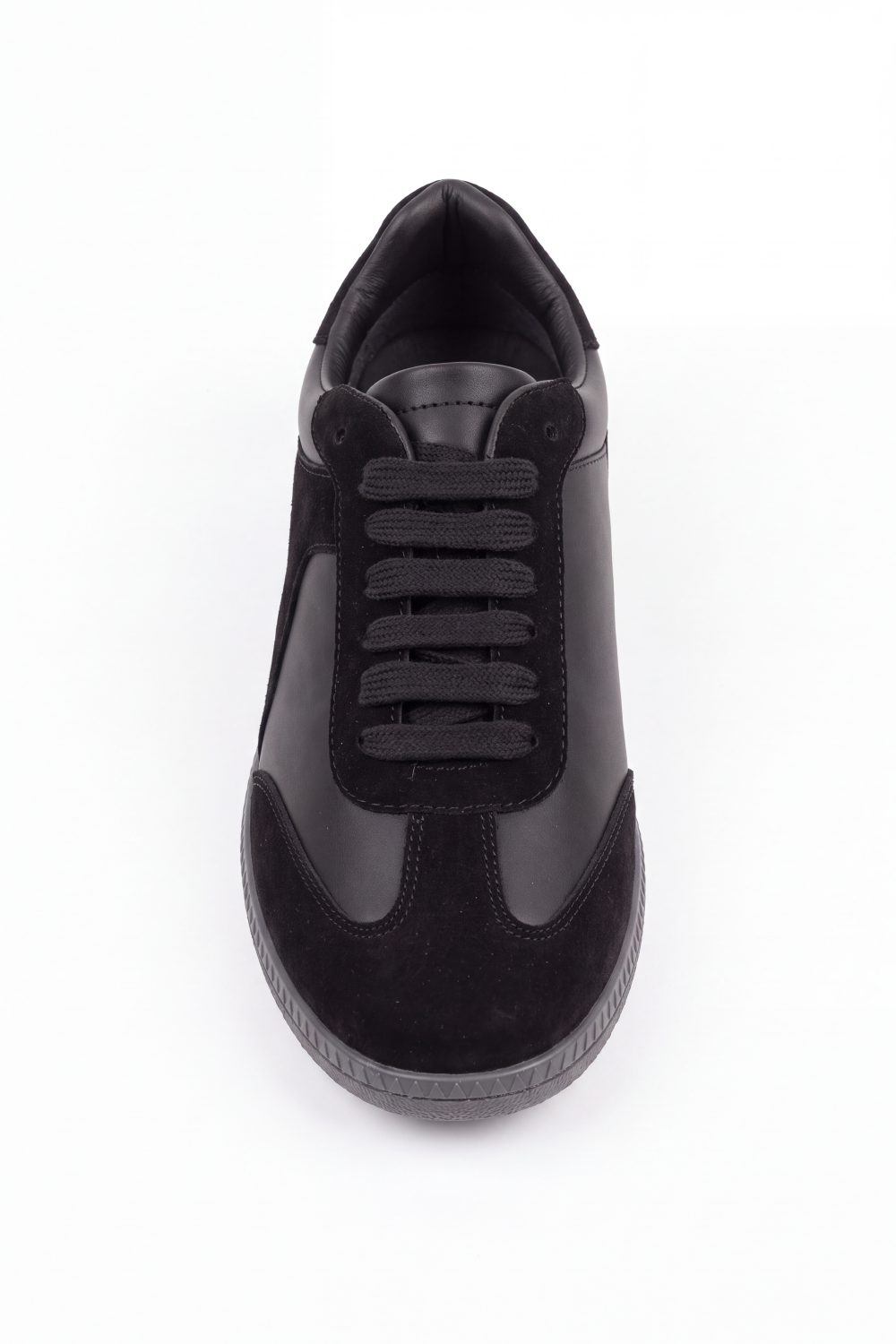 Women's Tomato Store Suede-Panel Sneakers Mixed-Texture Upper Lace-Up Design Contrast Rubber