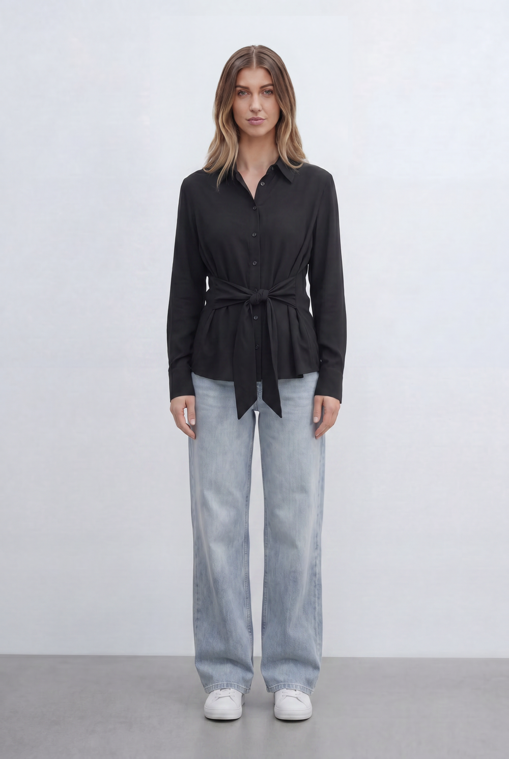 Women’s Tomato Store Wardrobe Essential With A Wrap Style Waist Tie Tailored Shape