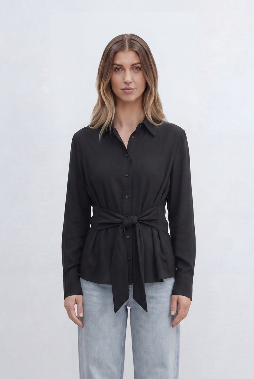Women’s Tomato Store Wardrobe Essential With A Wrap Style Waist Tie Tailored Shape