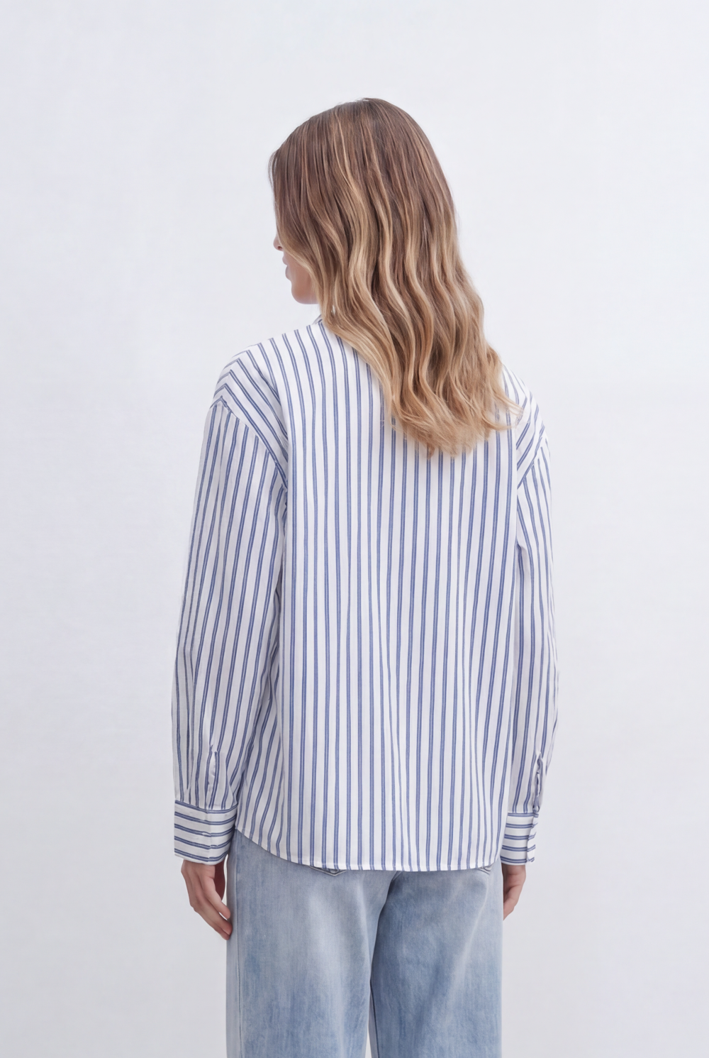 Women’s Tomato Store Classic Striped Shirt With Adjustable Waist Tie Button Front Design