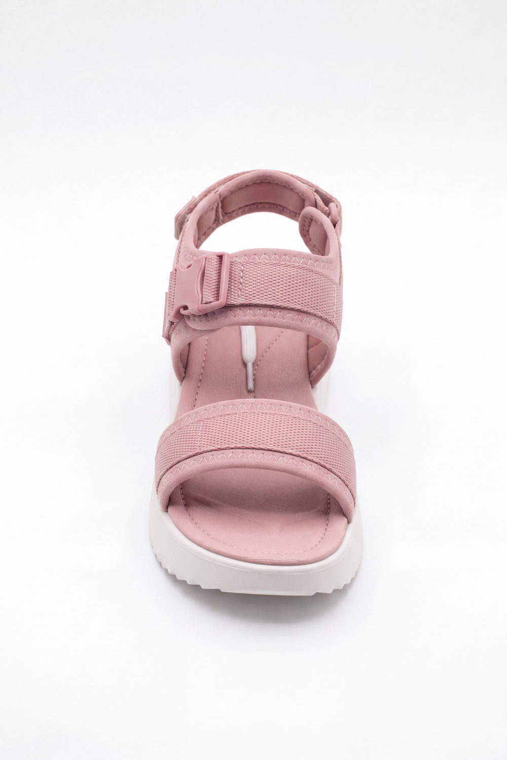 Women's Tomato Store Blush Trek Duck Sandals Soft Ribbed Strap Texture Adjustable Buckle Fastening Padded Footbed