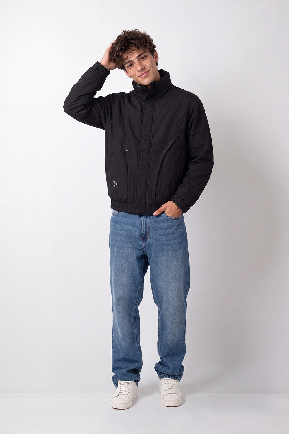 Men's Tomato Store Waterproof Jacket Hooded Design Concealed Zip Angled Pockets