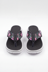 Women’s Duck Tomato Store Flip Flops Floral Printed Strap Cushioned Footbed Slipper