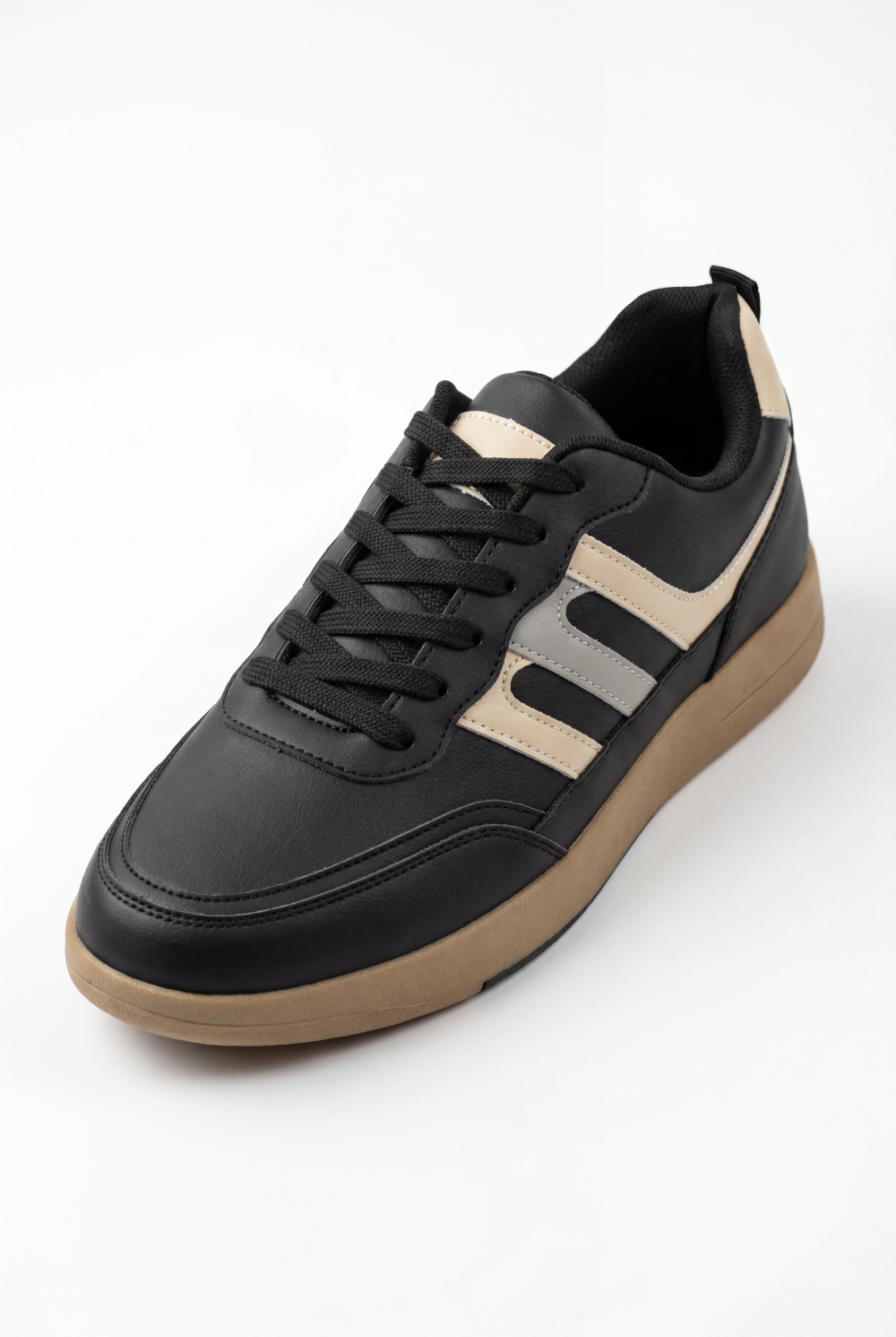 Men’s Multi Texture Sneaker Multi Layered Upper Padded Mesh Interior Classic Lace-Up System Precise fit Side Panels Accented Shoes
