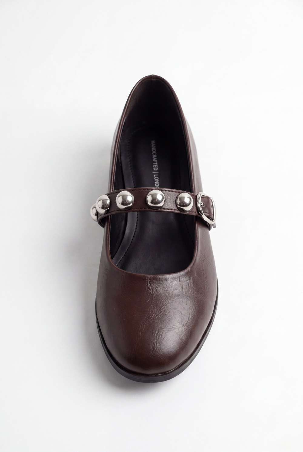 Women’s Tomato Store Mary Jane Ballet Flats Shoes Studded Strap Detail Adjustable Buckle Closure