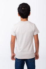 Boy's T-Shirt Tomato Store Short Sleeves Ribbed Crew Neckline Small Chest Print Breathable Comfort Versatile Slim Fit