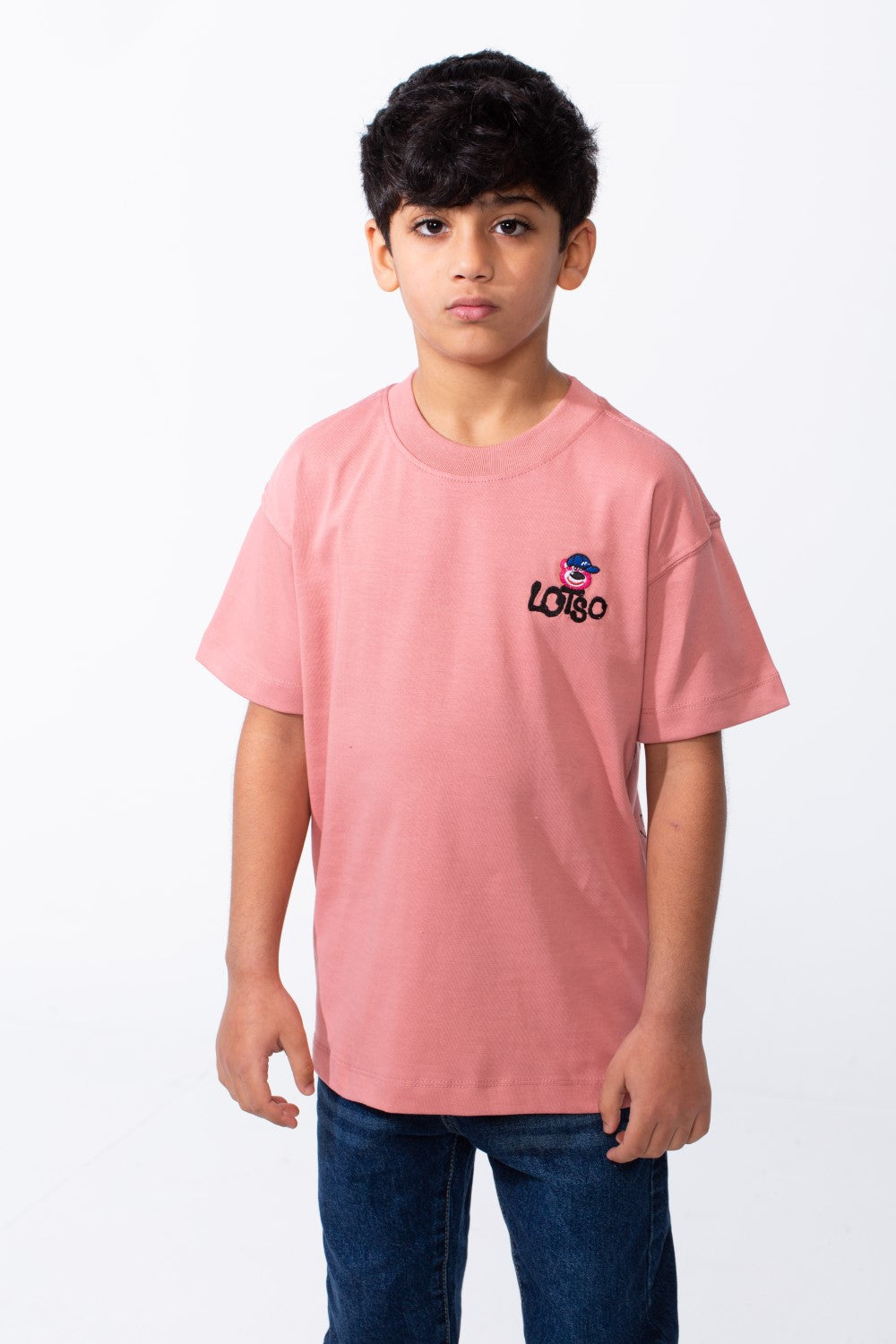 Boy's Tomato Store Breathable Fabric Playful Back Graphic Bold Artistic Sketches Crew Neck Slim Fit With Fun Active Everyday Wear T-Shirt