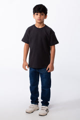 Boy's Short Sleeves Crew Neck Breathable Fabric Oversize Tomato Store Comfort Fit Basic T-Shirt