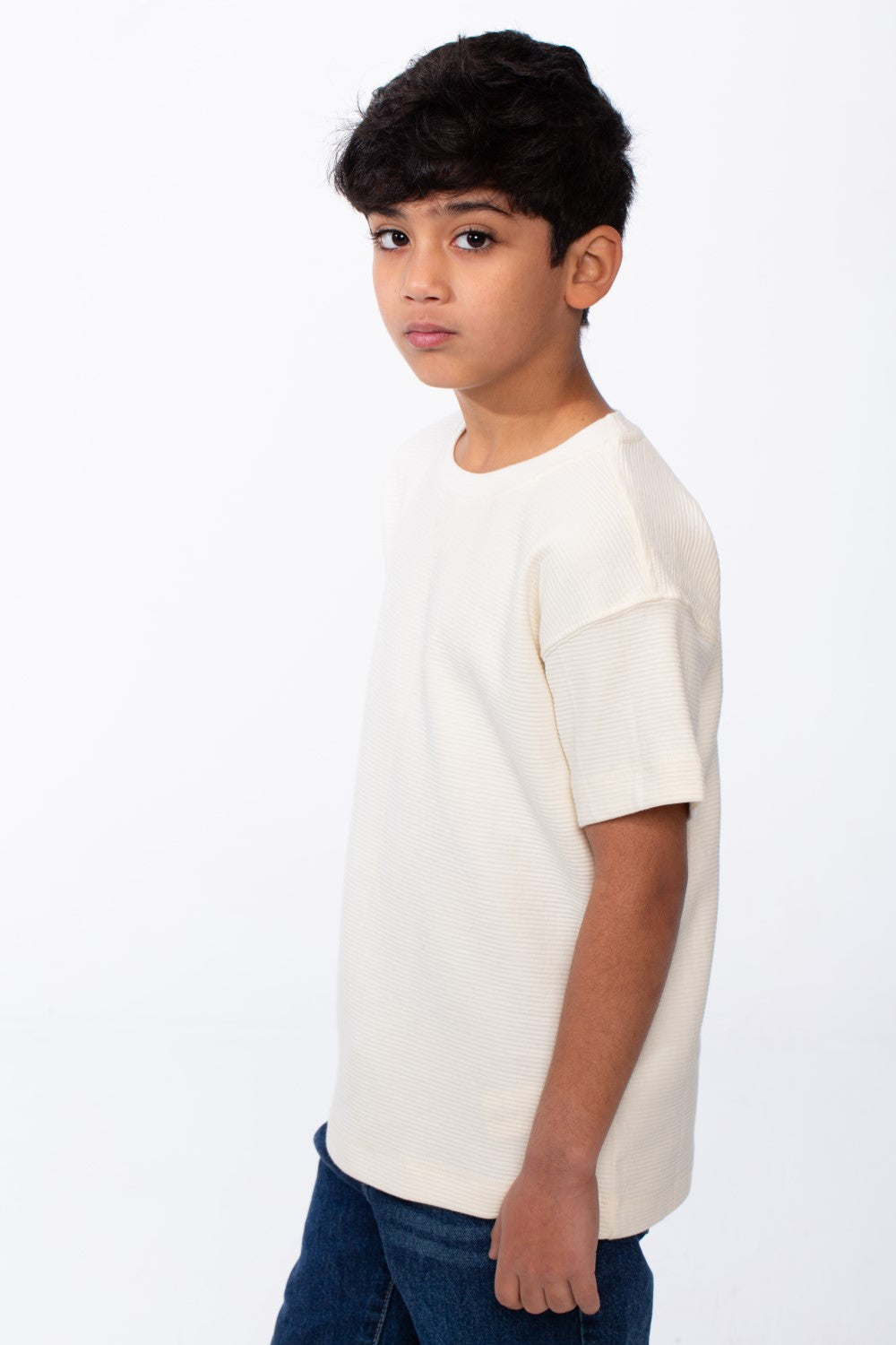 Boy's Short Sleeves Crew Neck Breathable Fabric Oversize Tomato Store Comfort Fit Basic T-Shirt