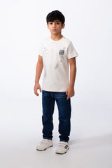 Boy's T-Shirt Ribbed Crew Neck Paint-Splatter Graphics Breathable Comfort Fabric Tomato Store