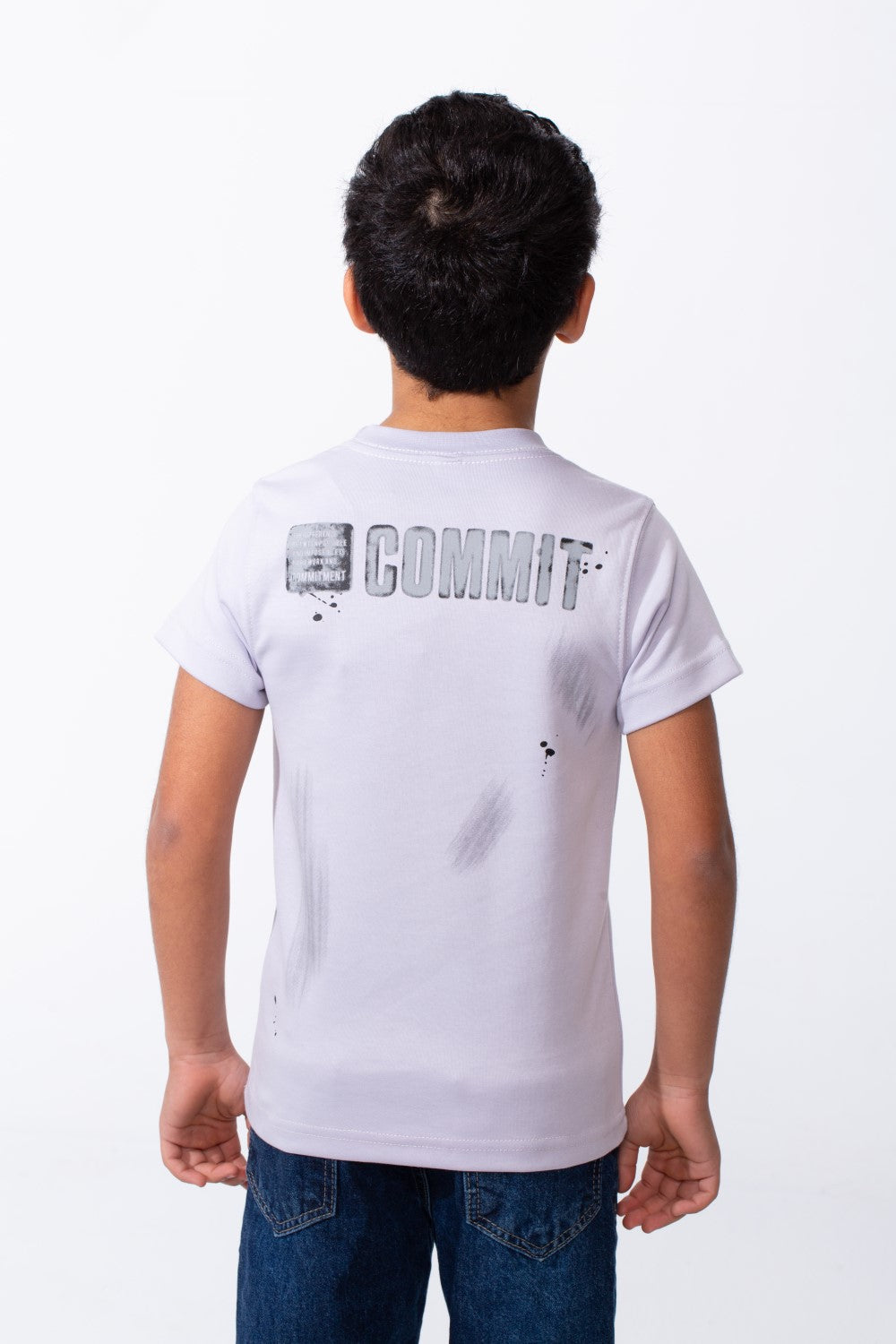 Boy's T-Shirt Ribbed Crew Neck Paint-Splatter Graphics Breathable Comfort Fabric Tomato Store