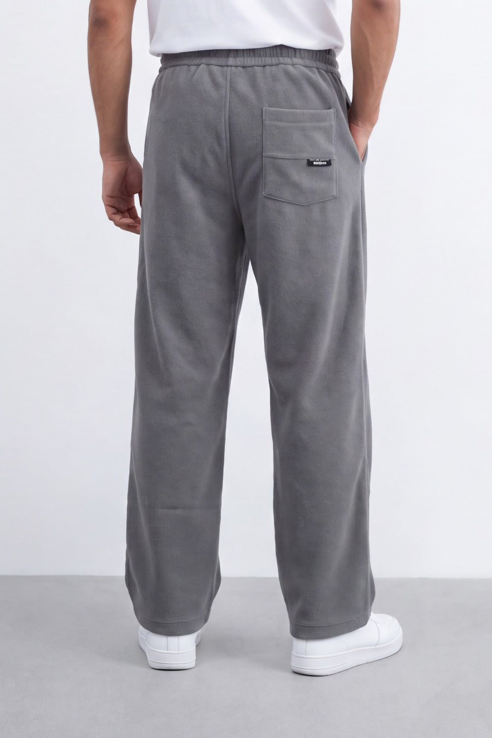Men's Tomato Store Soft Brushed Twill Sweatpants Elastic Drawstring Waist Relaxed Wide Leg