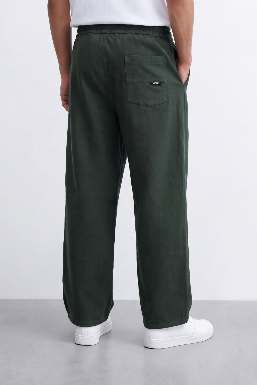 Men's Tomato Store Soft Brushed Twill Sweatpants Elastic Drawstring Waist Relaxed Wide Leg