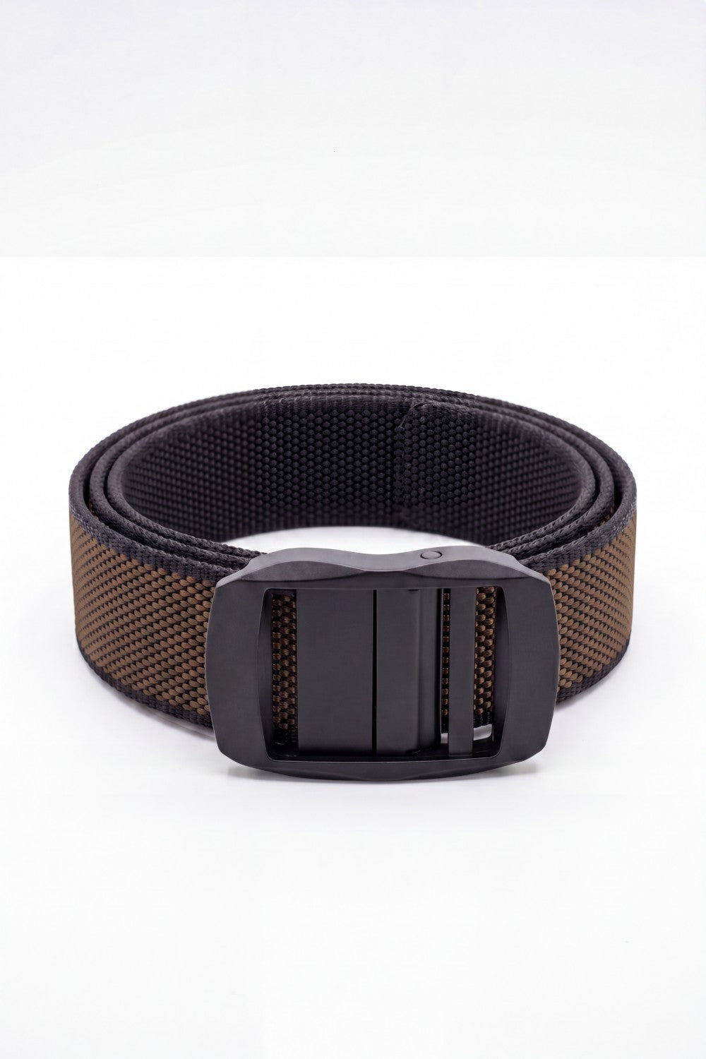 Men’s Tomato Store Textured Woven Web Belt Built With Rugged Utility Strap Matte Auto Lock Buckle