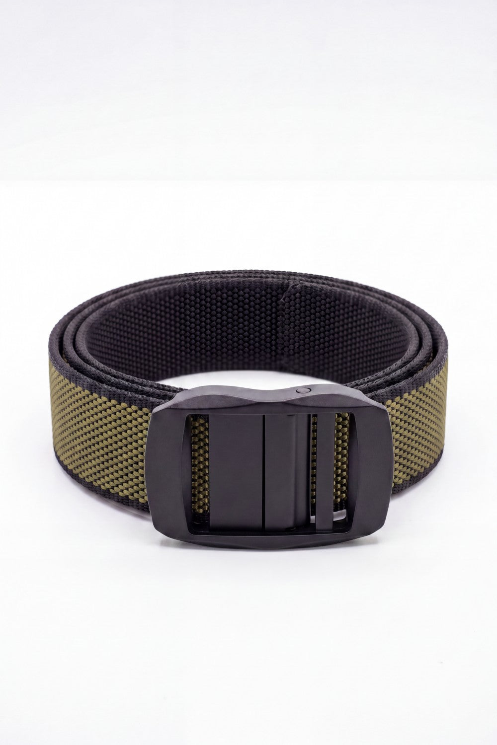 Men’s Tomato Store Textured Woven Web Belt Built With Rugged Utility Strap Matte Auto Lock Buckle