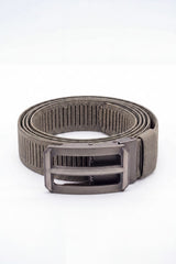 Men’s Tomato Store Ribbed Woven Belt Built Strong Strap Double Bar Buckle Adjustable Slide Fit Durable Edge Stitching