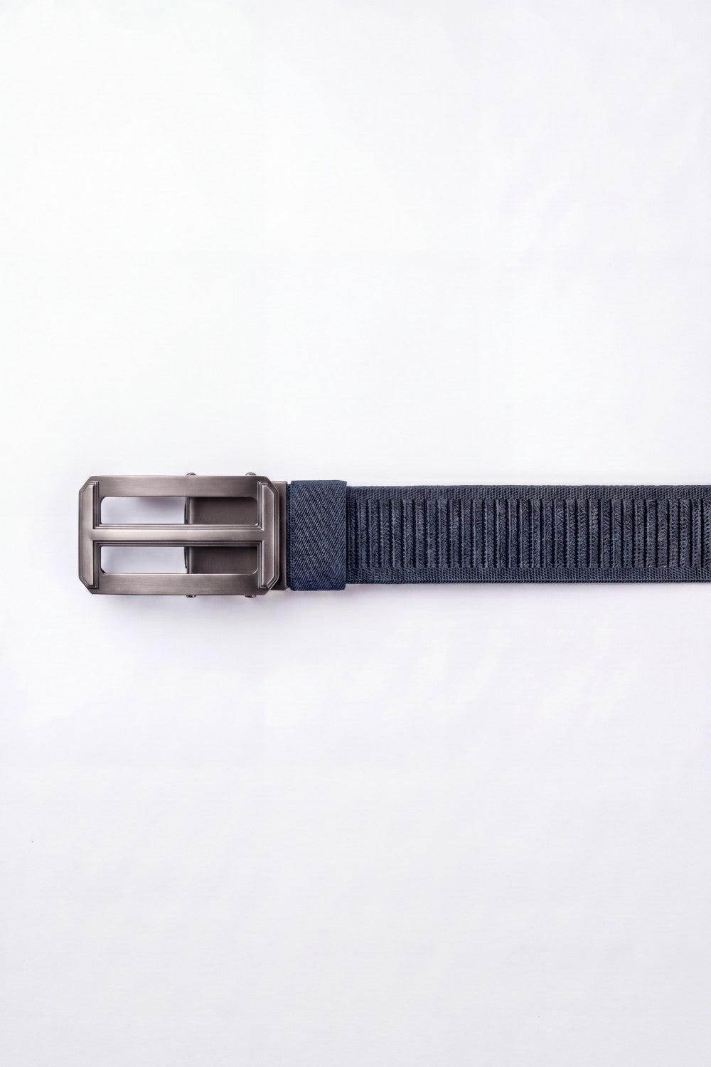 Men’s Tomato Store Ribbed Woven Belt Built Strong Strap Double Bar Buckle Adjustable Slide Fit Durable Edge Stitching