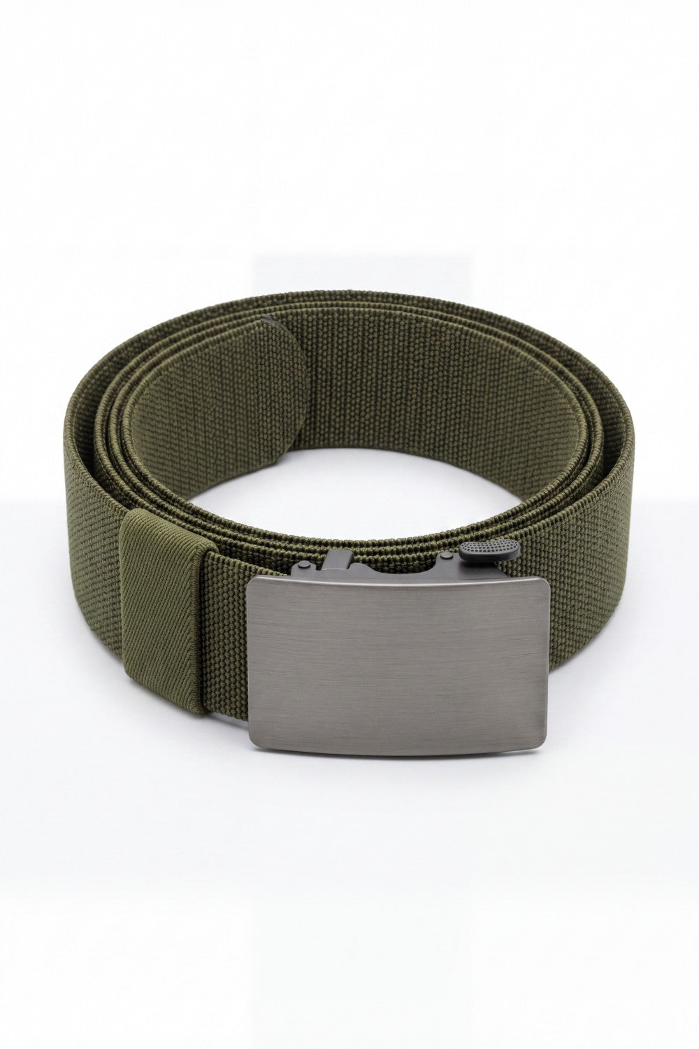 Men’s Tomato Store Smooth Plate Web Belt Designed With A Stretch Woven Strap Low Profile Auto Lock
