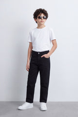 Boy's Tomato Store Dark Wash Denim Jeans Pants Subtle Faded Effect Classic Five-Pocket Boyfriend