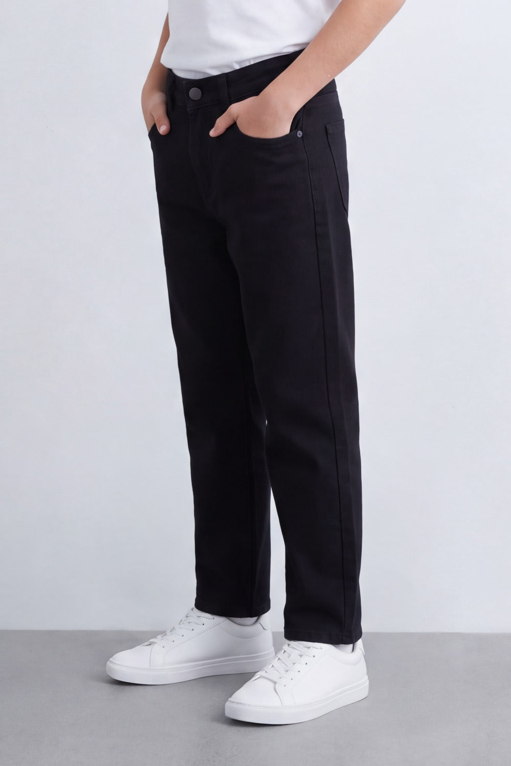 Boy's Tomato Store Dark Wash Denim Jeans Pants Subtle Faded Effect Classic Five-Pocket Boyfriend