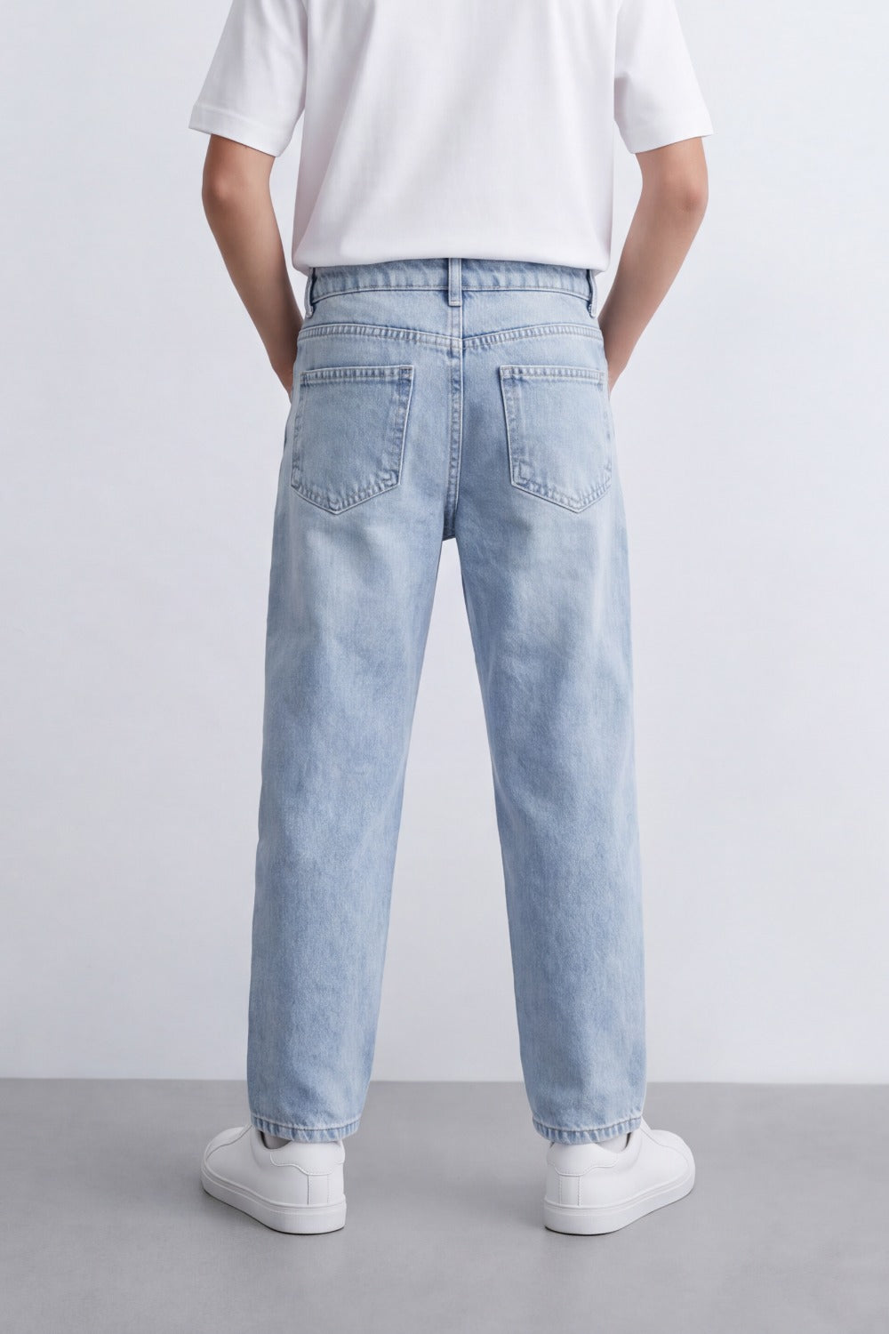 Boy's Tomato Store Dark Wash Denim Jeans Pants Subtle Faded Effect Classic Five-Pocket Boyfriend