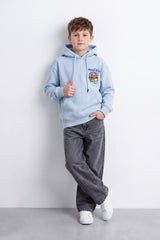 Boy's Tomato Store Sweatshirt Oversize Cartoon Collage Back Graphic Hooded Design